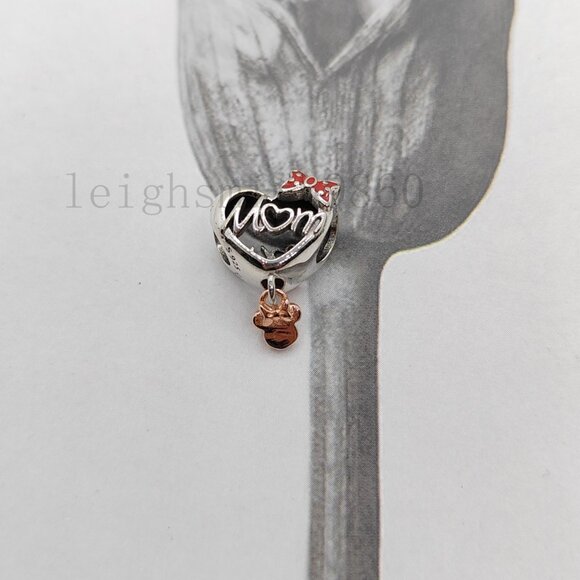 Pandora Minnie Mouse Mom Heart Charm - Picture 7 of 7